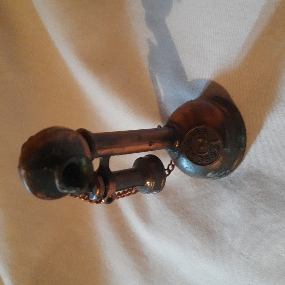 Vintage Telephone Pencil Sharpener Die Cast